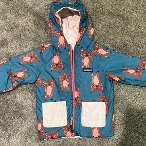 Patagonia girls 3T reversible winter coat